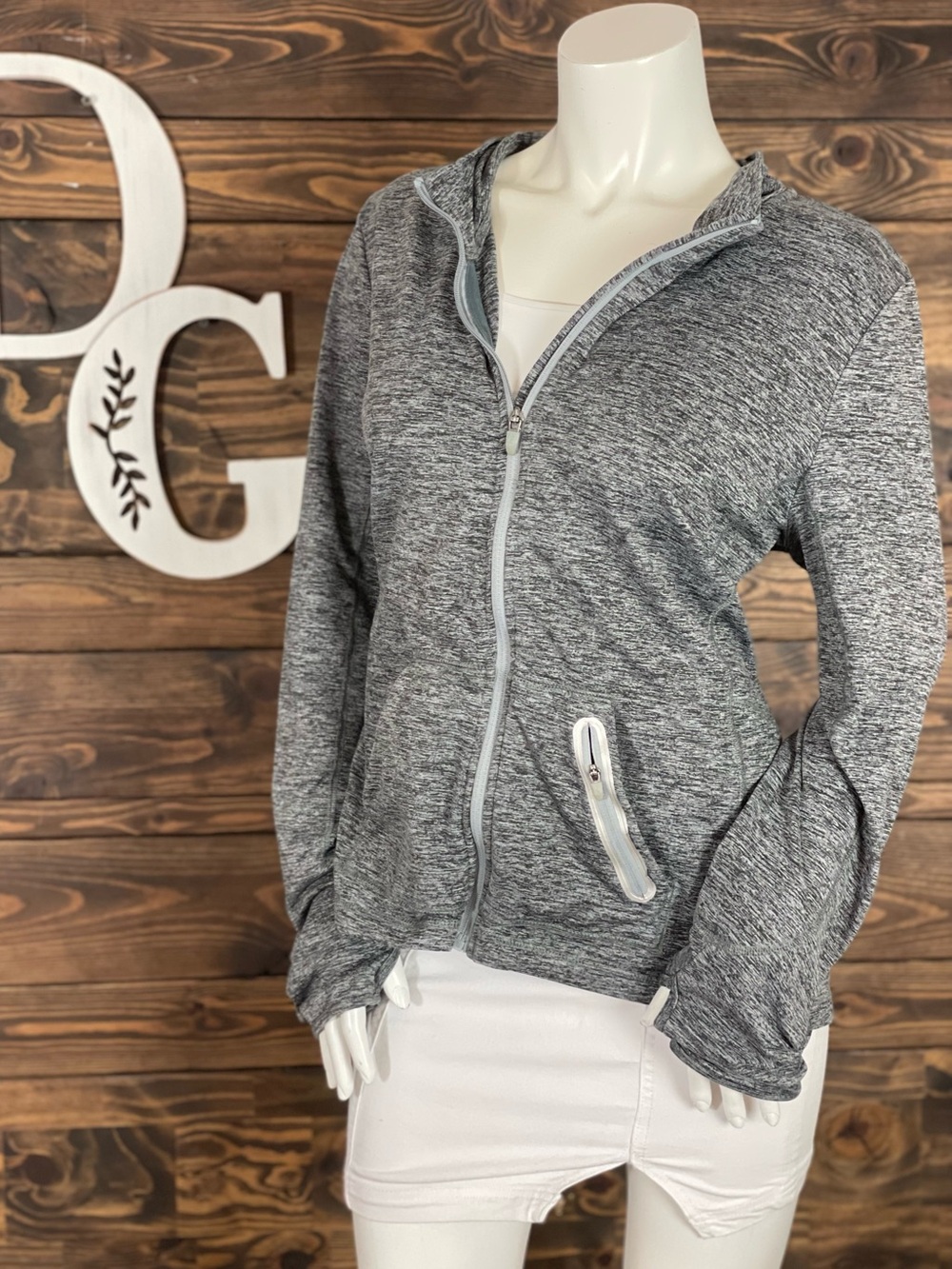 Vineyard Vines | Marled Heather Gray Zip-Up Performance Pullover Jacket Pockets‎